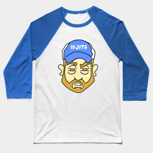 Idjits!  Bobby Singer Supernatural cartoon Baseball T-Shirt